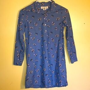 Girls 9-10 H&M Denim floral dress with pockets